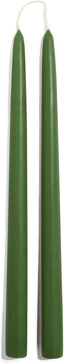 Thymes Frasier Fir 12" Taper Candle Set - Scented Candle with Crisp Siberian Fir, Cedarwood, Sandalwood Notes