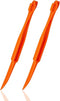 Orange Peeler Tools, Plastic Citrus Remover for Easy Open Lemon Peel Cutter, Kitchen Gadgets (Orange 2 Pack)