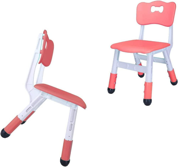 WHY TOYS Adjustable Kid Chairs Indoor 3 Level Adjustable Suitable for Children Age 2-6.