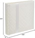 Pioneer Fabric Diamond Ribbon Wedding Photo Album, Holds 200 4x6" Photos, Color May Vary