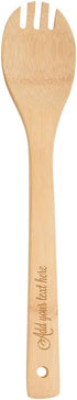 PrintSupremacy Custom Engraved Bamboo Cooking Spoons Set, Non-Stick Wooden Kitchen Gadget, 5 Pieces for Baking Gift