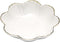 Porcelain Serving Dish, Ceramics Flower Relish Tray with Metallic Rim, 6.6 inch Bowls for Wedding, Party, Cereal, Pasta