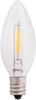 Creative Hobbies 25-Pack LED Replacement Light Bulbs, 7 Watt Equivalent Candelabra for Electric Candle Lamps