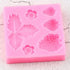 1 3D Pc Strawberry and Flowers Silicone Mold for DIY Chocolate Gum Paste Handmade Ice Cream Crystal Cupcake Cake Topper