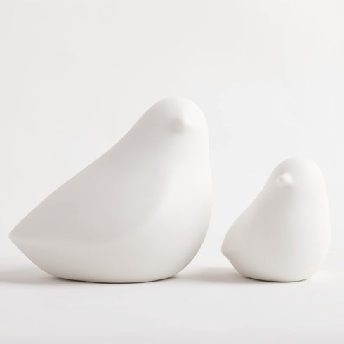 GOODSTART Ceramic Birds Figurines Small Birds Statues for Living Room, Bookshelf, TV Stand,
