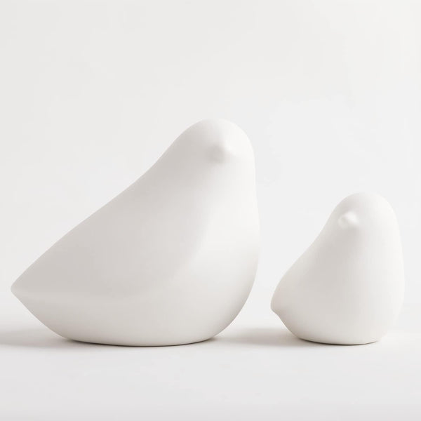 GOODSTART Ceramic Birds Figurines Small Birds Statues for Living Room, Bookshelf, TV Stand,