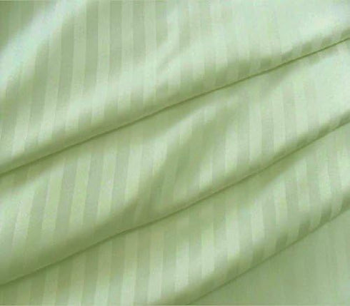 Lasin Bedding 100% Cotton Hotel Collection Pillowcases, Stripe, Standard 20" x 26", Set of 2 - Green
