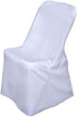 Durable White Polyester Folding Chair Covers - Reusable & Stylish
