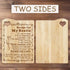 Cocomong Engraved Bamboo Cutting Board with Utensil, Best Gifts for Friends, Mothers Day