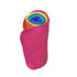 Gina's Soft Cloth Shop Washable Flannel Napkins 8x8, Rainbow 10 Pack, Proudly Made in the USA!