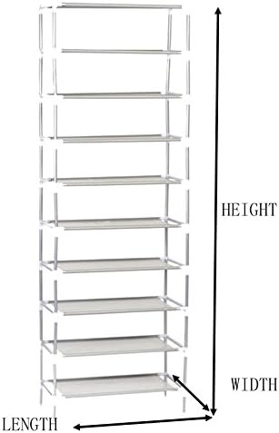 Jingjing1 Rack,10 30 Shoe Tie Shoe Organizer Pair Storage Stackable Shelves Easy Assembled Non-Woven Fabric Shoe Tower