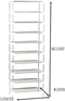 Jingjing1 Rack,10 30 Shoe Tie Shoe Organizer Pair Storage Stackable Shelves Easy Assembled Non-Woven Fabric Shoe Tower