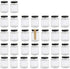 Encheng 4 oz Clear Hexagon Jars,Small Glass Honey Jars With Lids(Black),Mason Jars For