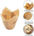 150PCS Tulip Cupcake Liners, Natural Baking Cups for Wedding, Birthday Party, Christmas (Blue, White)