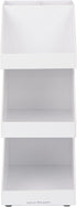 Mind Reader Coffee Tea Utensil and Condiment Station, Countertop Organizer for Kitchen, 6"L x 9"W x 16"H, White