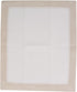 Packs 12 Caspari Linen Border Paper Linen Guest Towel Napkins in Natural, Two