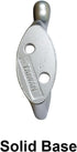 QCAA 5 Pack Heavy Duty Coat and Hat Hook Hanger, 3-3/8", Satin Nickel, Zinc Die Cast, Made in Taiwan