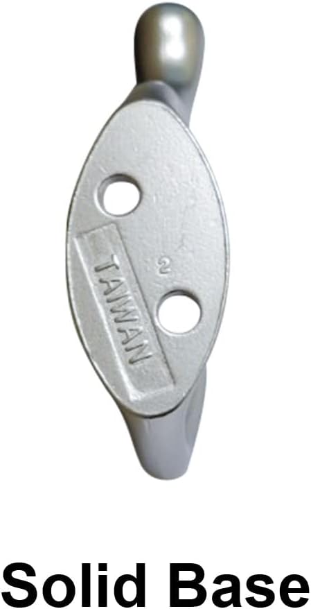 QCAA Premium Quality Heavy Duty Coat and Hat Hook Hanger - 3-3/8", Zinc Die Cast, Oil-Rubbed Bronze, 10 Pack