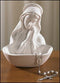 Our Lady of Grace Madonna Icon Statue, 5" Porcelain Relic Keepsake Rosary Holder
