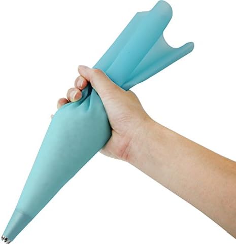 Jennice House Silicone Pastry Bags Set, 3 Pack of 16 inch Reusable Icing Piping Bags for Baking