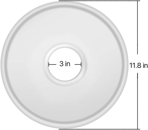 Flexzion Dehydrator Fruit Roll Trays, Round Nonstick Sheets (11 7/8 Inch), 2 Pack