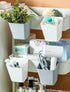 Rikyo 4 Pack Accessories,4.75x4"Hanging Hanging Cup Holders,Trolley Basket Storage,Rolling Cart Pencil Holder Storage