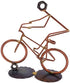 Free Style Bike Collectible Handmade Metal Art Figurine - Desk Accessories, Trophy, Home Office Décor