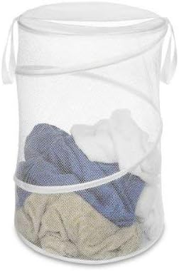 Whitmor 18" White Collapsible Laundry Hamper