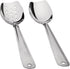 IMEEA Flat Bottom Serving Spoon, 10-Inch Slotted Spoon, Set of 2 in 18/8 Stainless Steel