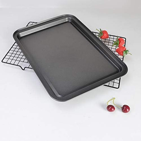 Small Baking Sheet 2 Pack, Shinsin 8 Inch Nonstick Baking Pans for Oven, Professional Reusable Baking Trays