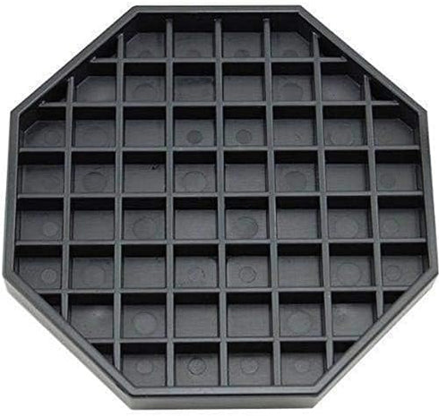 Octagon Coffee Drip Tray by Hard Black Plastic for Coffee Countertop, Drip Tray for Drink Dispenser (6" - 1 Pcs)