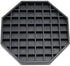 Octagon Coffee Drip Tray by Hard Black Plastic for Coffee Countertop, Drip Tray for Drink Dispenser (6" - 1 Pcs)