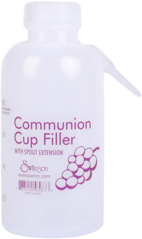 Communion Cup Filler Bottle, 16fl oz, No Drip Traditional Church Filler