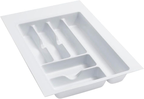 Rev-A-Shelf GCT-2W-52 Medium Glossy White Cutlery Tray Drawer Insert