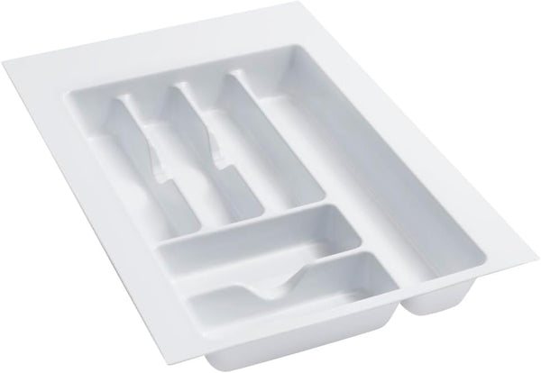 Rev-A-Shelf GCT-2W-52 Medium Glossy White Cutlery Tray Drawer Insert