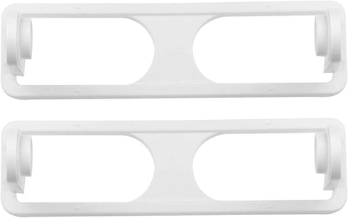 DecorRack Wall Mount Paper Towel Holder, Flexible Shatterproof Plastic, Vertical or Horizontal Mount (2 Pack)