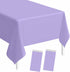 SietDESEO 2 Pack Light Purple Plastic Tablecloth Rectangle 54 x 108 Lavender