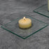 Ivory Vanilla Scented Clear Cup Tealight Candles, Set of 50