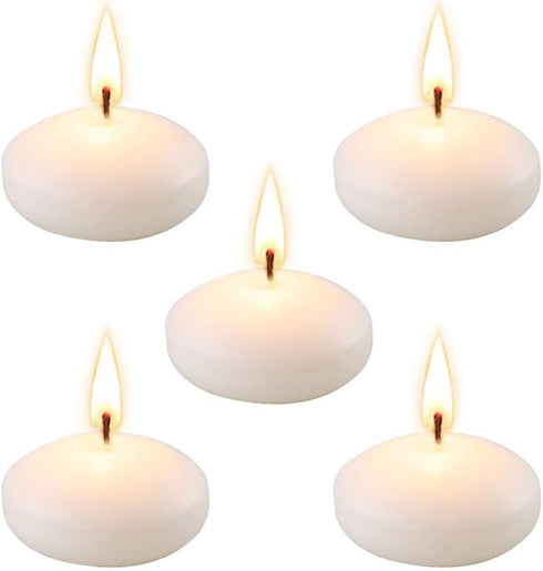Set of 48 Unscented Floating Candles, 2 Inch Small Candles for Centerpieces and Home Decorations