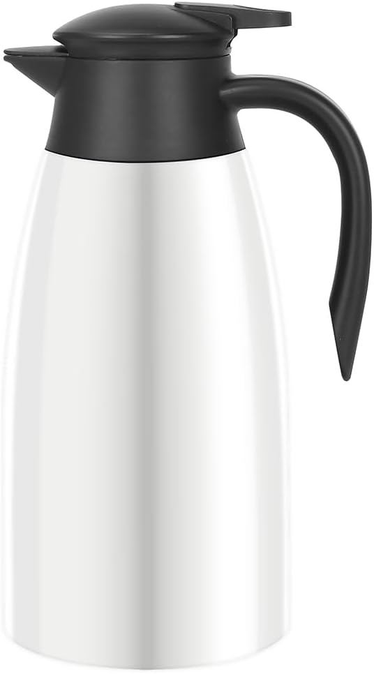 70oz Thermal Coffee Carafe, Insulated Coffee Thermos Airpot, Double Walled Vacuum Flask for Hot Beverage Dispenser