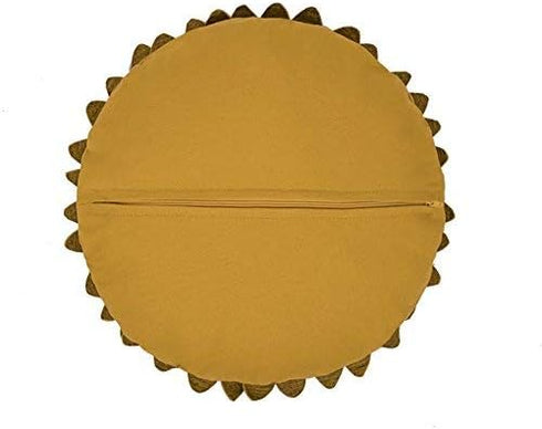 3D Flower Decorative Throw Pillows with Inserts, Handmade Round Accent Cushions for Home Decor