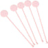 FOYARA 7 Inches Cocktail Swizzle Stick, Disc Top Drink Stirrers, Pack of 50 Plastic Stirrers