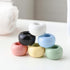 Mini Ceramics Toothbrush Holder Stand for Bathroom Vanity, Handmade Couple Holder, Pack of 2