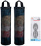 Sulimy Mesh Garbage Bag Holder Dispensers, 2pcs Folding Trash Bags Organizers with 2 Hooks for Home Kitchen, Black