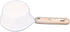 Kitchen Aluminum Nonstick Sauce Frying Pan with Wooden Handle and Pour Spouts for Heating, Boiling, Frying (White)