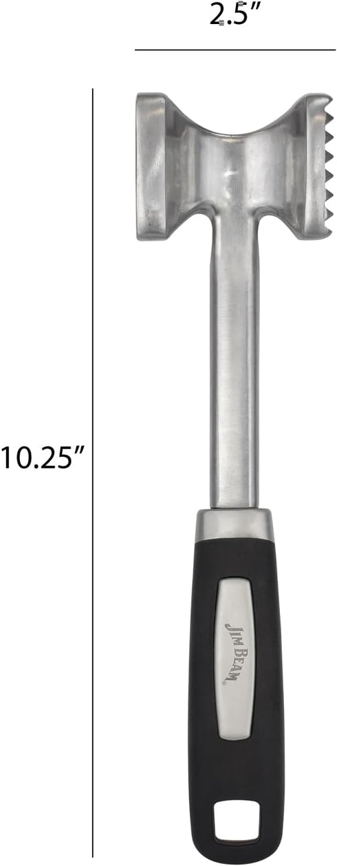 Jim Beam Heavy Duty Meat Tenderizer, Soft Grip Handle, Medium
