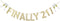 Finally 21 Banner, Gold Glitter 21st Birthday Party Sign Decorations Supplies