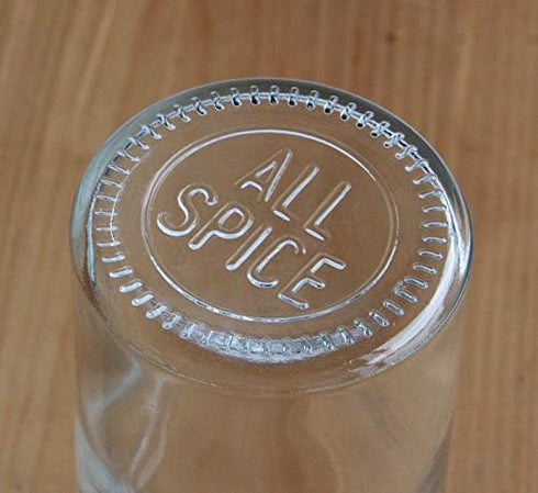 3 3 18 pack AllSpice Glass Spice Jars fluid ounces