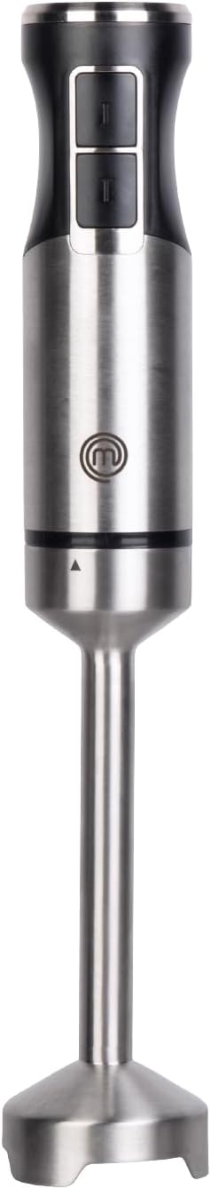 MasterChef Immersion Blender Handheld, Stainless Steel Blending Stick Emulsifier, 400W Motor for Baby Food, Soup, Sauces