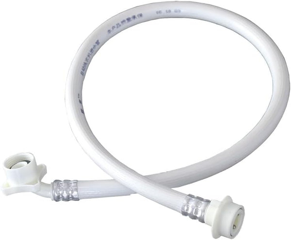 6.6FT 2-Meter Washing Machine Water Supply Pipe Extension, Fully Automatic Drum Inlet Hose with Steel Head